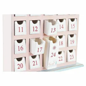 Рождественский календарь DKD Home Decor Деревянный дом (27 x 7 x 40 cm) (2 штук)
