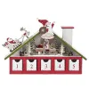 Рождественский календарь DKD Home Decor Деревянный дом (27 x 7 x 40 cm) (2 штук)