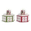 Рождественский календарь DKD Home Decor Деревянный (22 x 19 x 20 cm) (2 штук)
