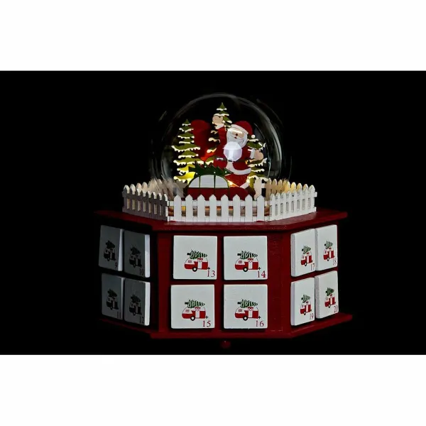 Рождественский календарь DKD Home Decor Деревянный (22 x 19 x 20 cm) (2 штук)