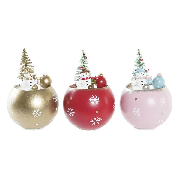 Новогоднее украшение DKD Home Decor MDF (8 x 8 x 11 cm) (3) (3 штук)