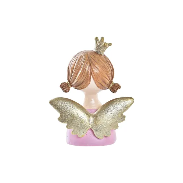 Joulukuusenpallo DKD Home Decor Hartsi Enkeli (9 x 5 x 12 cm) (2 osaa)