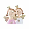 Joulukuusenpallo DKD Home Decor Hartsi Enkeli (9 x 5 x 12 cm) (2 osaa)