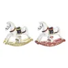 Ziemassvētku Nieciņš DKD Home Decor Zirgs Sveķi (14 x 4 x 11 cm) (2 gb.)