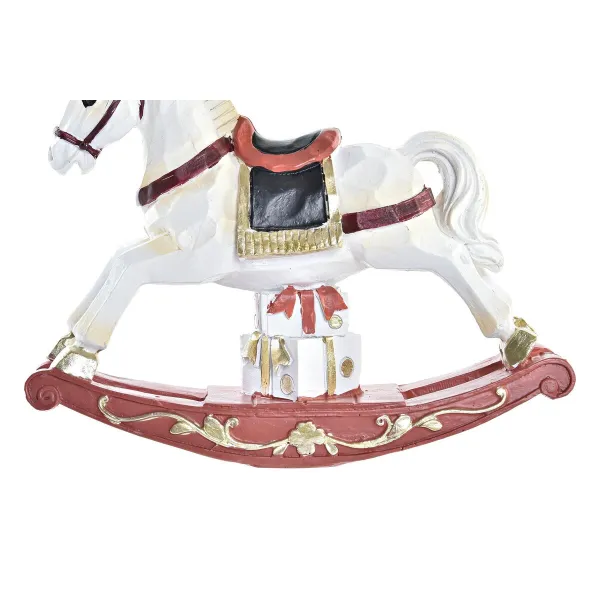 Ziemassvētku Nieciņš DKD Home Decor Zirgs Sveķi (14 x 4 x 11 cm) (2 gb.)