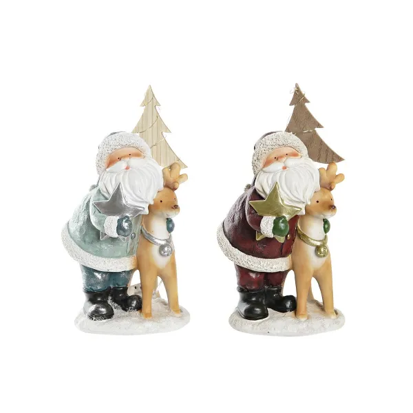 Новогоднее украшение DKD Home Decor Смола (15,5 x 15,5 x 28 cm) (2 штук)