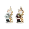 Новогоднее украшение DKD Home Decor Смола (15,5 x 15,5 x 28 cm) (2 штук)