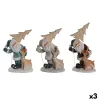 Joulukuusenpallo DKD Home Decor Hartsi (18 x 11 x 23,5 cm) (3 osaa)
