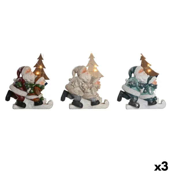 Joulukuusenpallo DKD Home Decor Hartsi (20 x 9 x 22 cm) (3 osaa)