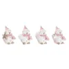 Joulukuusenpallo DKD Home Decor Hartsi Luminukke (3,5 x 2,5 x 4 cm) (4 osaa)