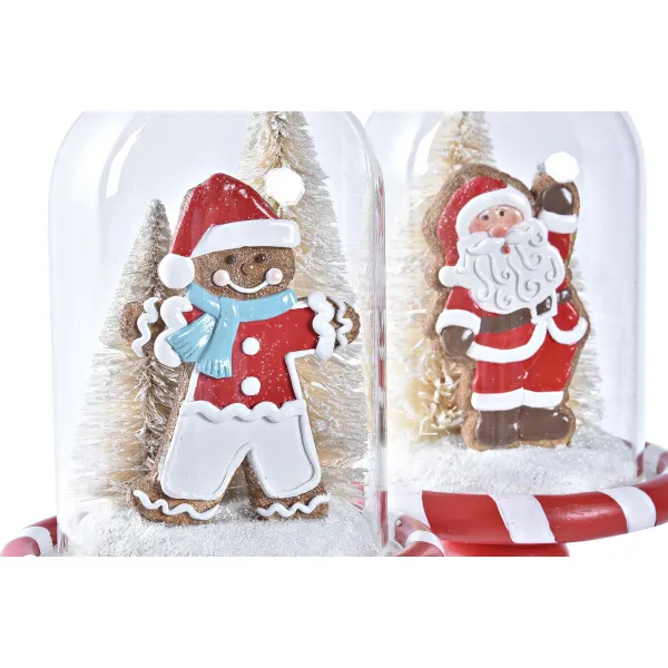 Новогоднее украшение DKD Home Decor Смола (13,5 x 13,5 x 23,5 cm) (2 штук)