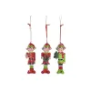 Joulukuusenpallo DKD Home Decor Hartsi Haltia (5 x 4 x 14 cm) (3 osaa)