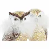Новогоднее украшение DKD Home Decor Сова Смола (7,5 x 7,5 x 14 cm) (2 штук)