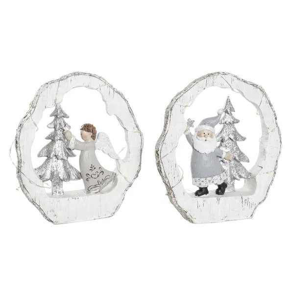 Joulukuusenpallo DKD Home Decor Hartsi (17 x 4,5 x 19 cm) (2 osaa)