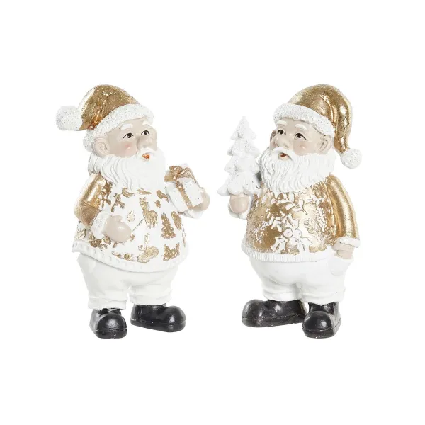 Kalėdų papuošalai DKD Home Decor Derva Senis Šaltis (8 x 6 x 13,5 cm) (2 vnt.)