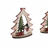 Новогоднее украшение DKD Home Decor Деревянный (2 штук) (14 x 6 x 18 cm)