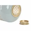 Žvakidė DKD Home Decor Mėlyna Rožinė Aliuminis 24 x 24 x 60 cm 24 x 24 x 71 cm (2 vnt.) (2 Dalys)