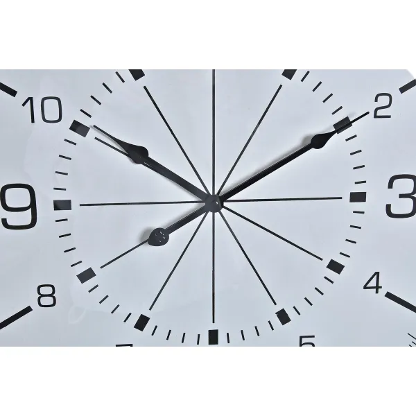 Sieninis laikrodis DKD Home Decor Stiklas Auksinis Metalinis Balta Kompasas (60 x 3 x 60 cm)
