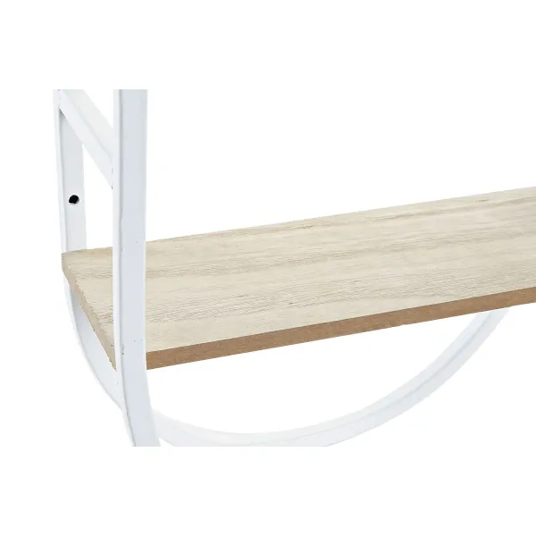 Sienas pulkstenis DKD Home Decor Dabisks Metāls MDF Balts (25,5 x 11,5 x 71 cm)