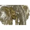 Декоративная фигура DKD Home Decor Чёрный Позолоченный Слон Восточный 60 x 36 x 73 cm