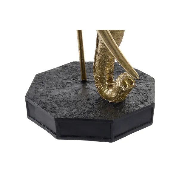Dekoratyvinė figūrėlė DKD Home Decor Juoda Auksinis Dramblys Rytietiškas 60 x 36 x 73 cm