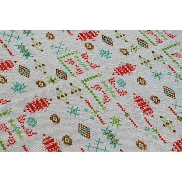 Matto DKD Home Decor 160 x 230 x 0,4 cm Polyesteri Valkoinen Ikat Boho (2 osaa)