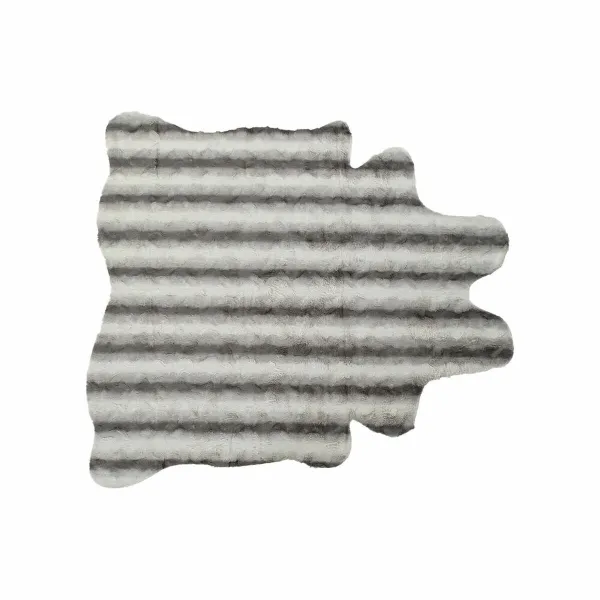 Matto DKD Home Decor 160 x 150 x 2 cm Harmaa Polyesteri Valkoinen