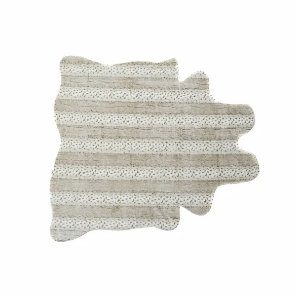 Kilimas DKD Home Decor 160 x 150 x 2 cm Rusvai gelsva Poliesteris Su plaukais