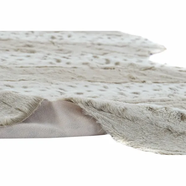 Kilimas DKD Home Decor 160 x 150 x 2 cm Rusvai gelsva Poliesteris Su plaukais