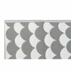 Carpet DKD Home Decor Grey Waves White (2 Units) (150 x 210 cm)