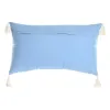 Pagalvėlė DKD Home Decor 60 x 15 x 35 cm Mėlyna Balta