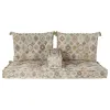 2-paikkainen sohva DKD Home Decor Keltainen Ruskea Beige 145 x 76 x 13 cm