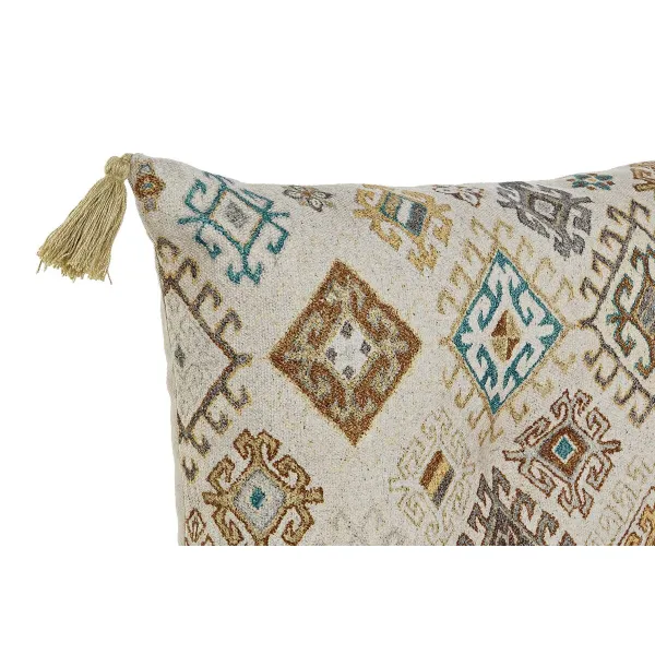 2-paikkainen sohva DKD Home Decor Keltainen Ruskea Beige 145 x 76 x 13 cm
