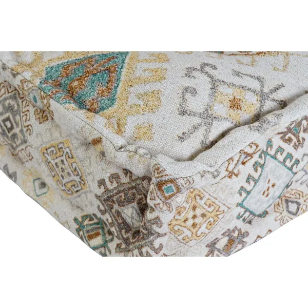 Двухместный диван DKD Home Decor Жёлтый Коричневый Бежевый 145 x 76 x 13 cm