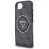 Guess IML Metal Glitter 4G Circle Triangle MagSafe - Case for iPhone 16e (black)