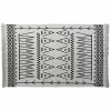 Ковер DKD Home Decor 160 x 250 x 0,7 cm Чёрный полиэстер Хлопок Белый Ikat Boho