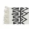 Paklājs DKD Home Decor 160 x 250 x 0,7 cm Melns Poliesters Kokvilna Balts Ikat Boho