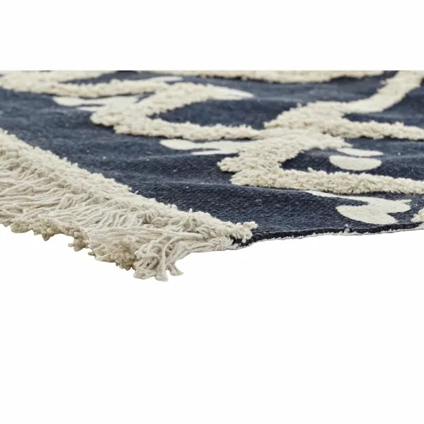 Kilimas DKD Home Decor Rusvai gelsva Tamsiai mėlyna 120 x 180 x 0,7 cm