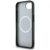 Guess IML Metal Glitter 4G Circle Triangle MagSafe - Case for iPhone 16e (black)