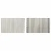Ковер DKD Home Decor 120 x 180 x 0,75 cm Серый полиэстер Белый бахрома Boho (2 штук)