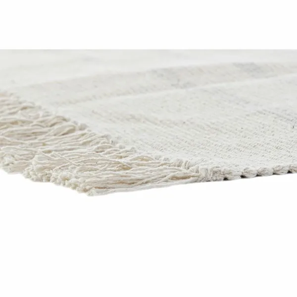 Ковер DKD Home Decor 120 x 180 x 0,75 cm Серый полиэстер Белый бахрома Boho (2 штук)