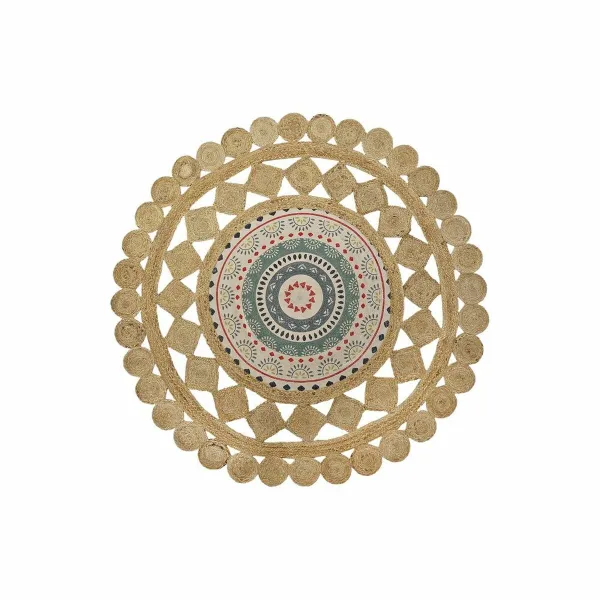 Ковер DKD Home Decor Коричневый Разноцветный (150 x 150 x 0,75 cm)