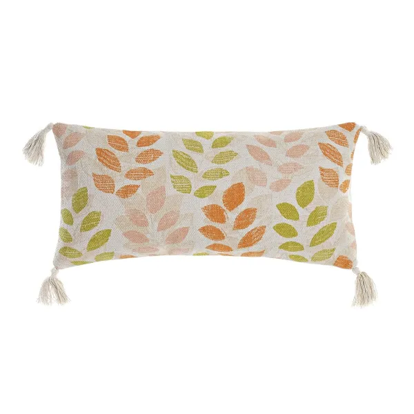 Подушка DKD Home Decor 60 x 10 x 30 cm Бежевый Разноцветный Цветы