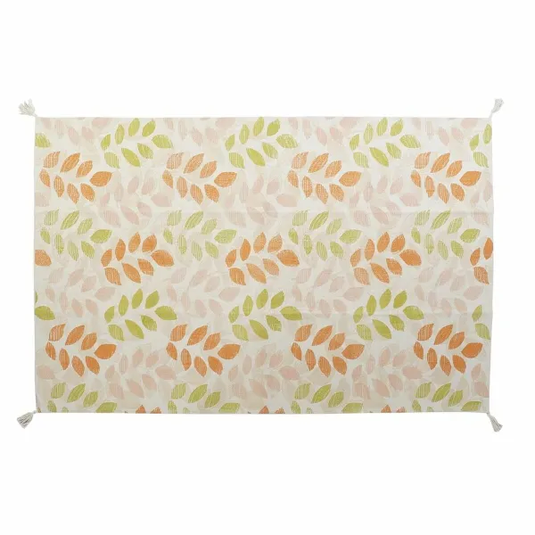 Matto DKD Home Decor Beige Monivärinen Kasvien lehtiä (160 x 230 x 1 cm)
