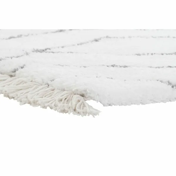 Kilimas DKD Home Decor Balta Pilka Rombas Scandi Ø 9,4 cm 120 x 180 x 3 cm
