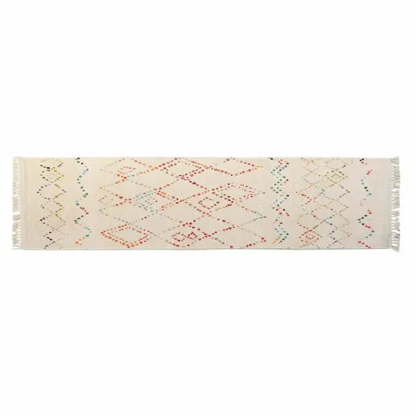 Ковер DKD Home Decor 60 x 240 x 0,7 cm полиэстер Разноцветный ромбы