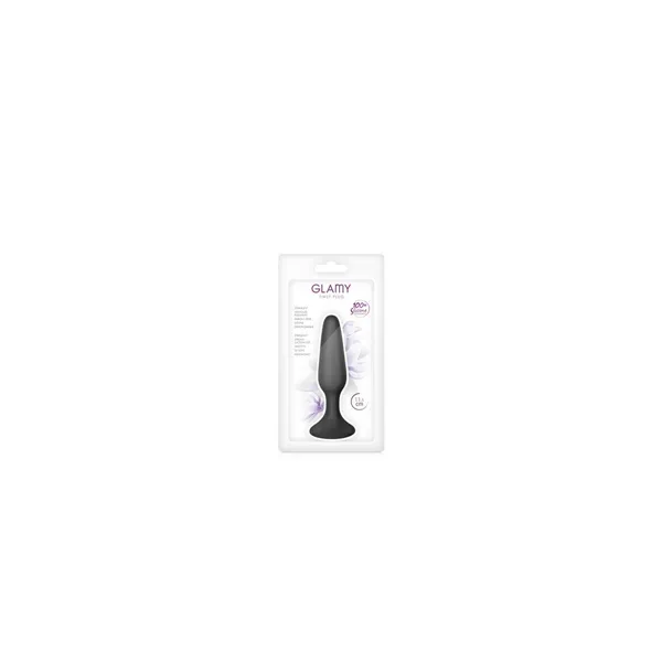 Anal plug Glamy Black Silicone