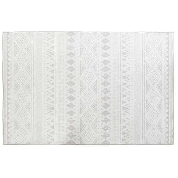 Paklājs DKD Home Decor Bēšs Balts Ikat (200 x 290 x 0,4 cm)