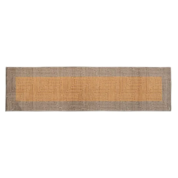 Paklājs DKD Home Decor Dzeltens (60 x 240 x 0,7 cm)