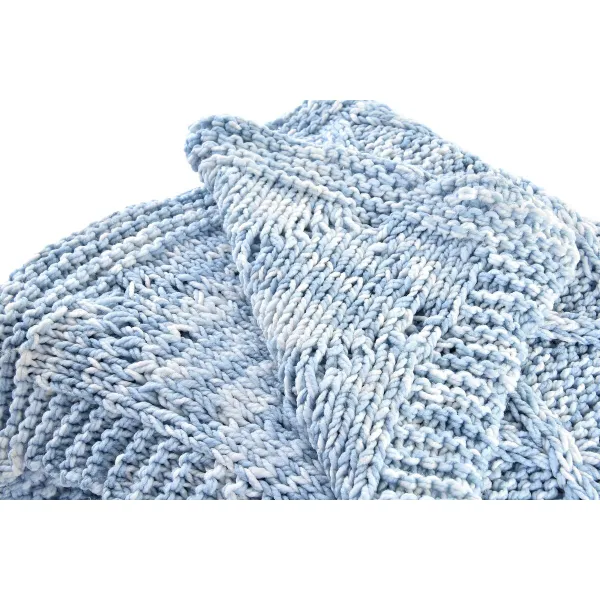 Покрывало DKD Home Decor Синий Небесный синий 150 x 125 x 1 cm (2 штук)